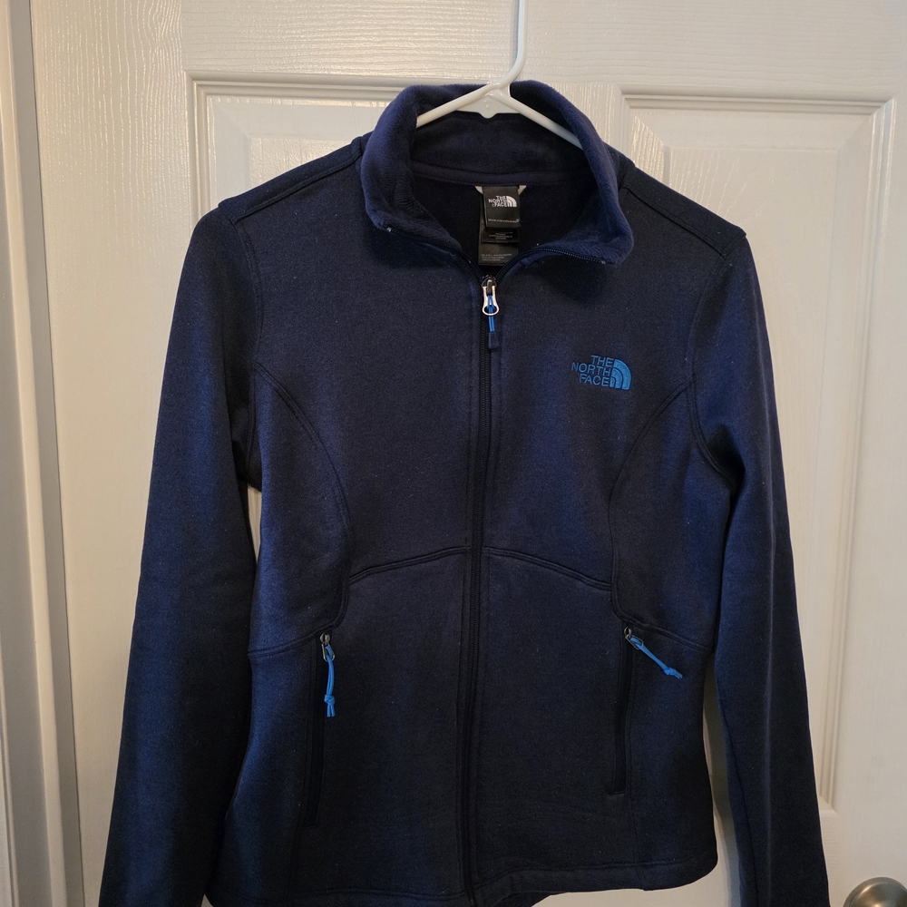 Women's Size Small The North Face Navy Blue Fleece Jacket In Excellent condition
